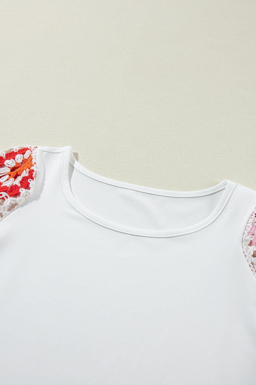 Meribeth | Crochet Top with Floral Pattern