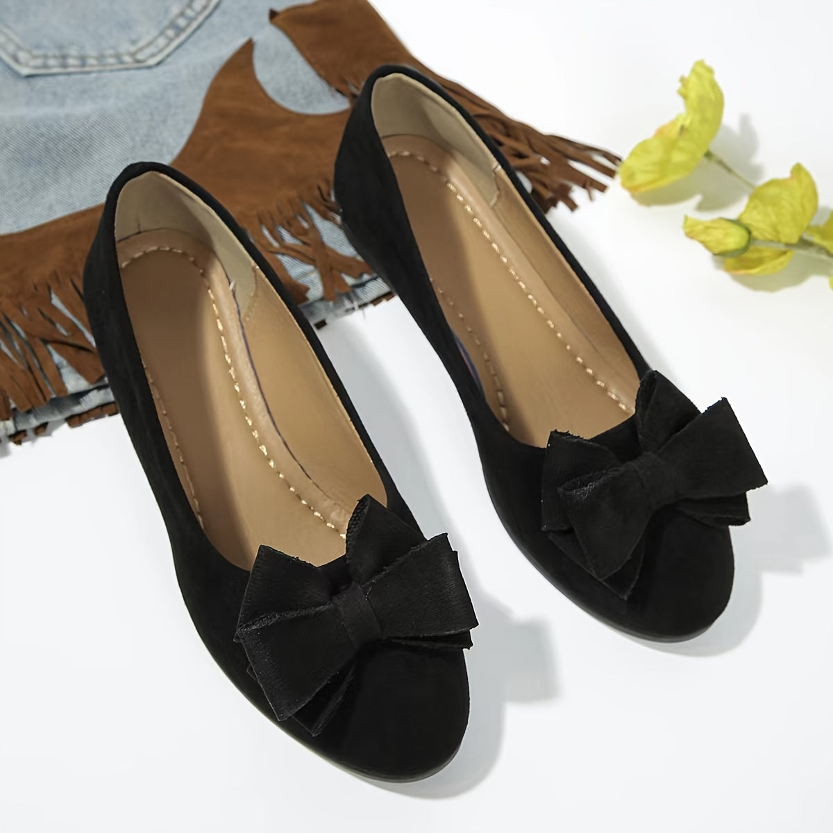 Camaly | Comfort Ballet Flats Made of Velvet