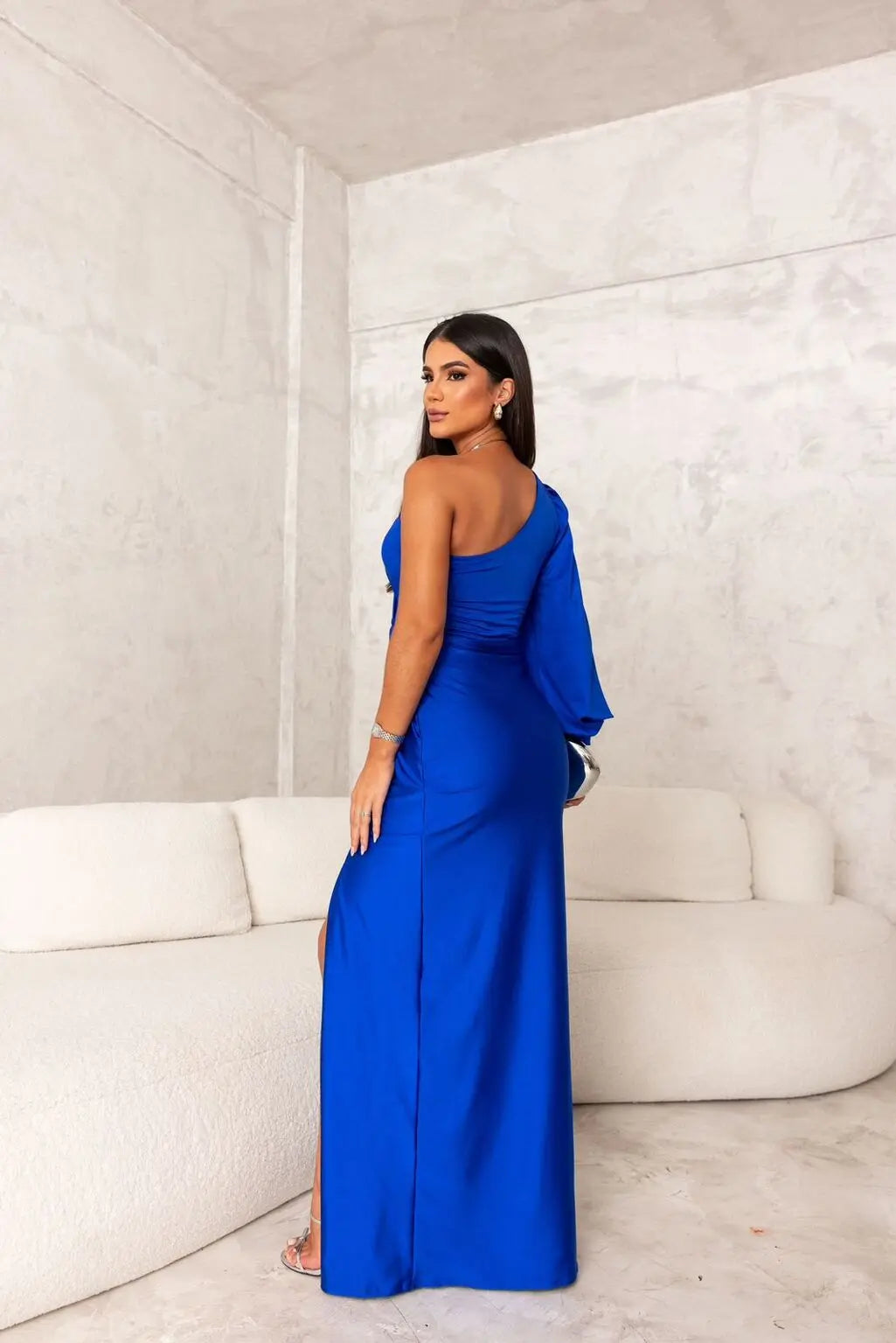 Women’s Elegant One-Shoulder Evening Dress