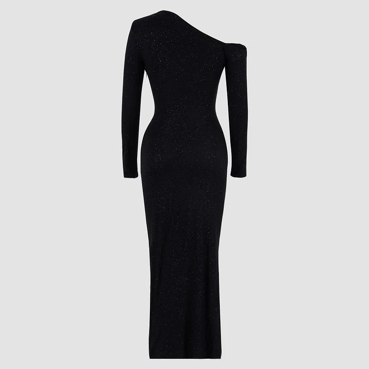 Evening Dress for Women | Fitted One-Shoulder with Shine