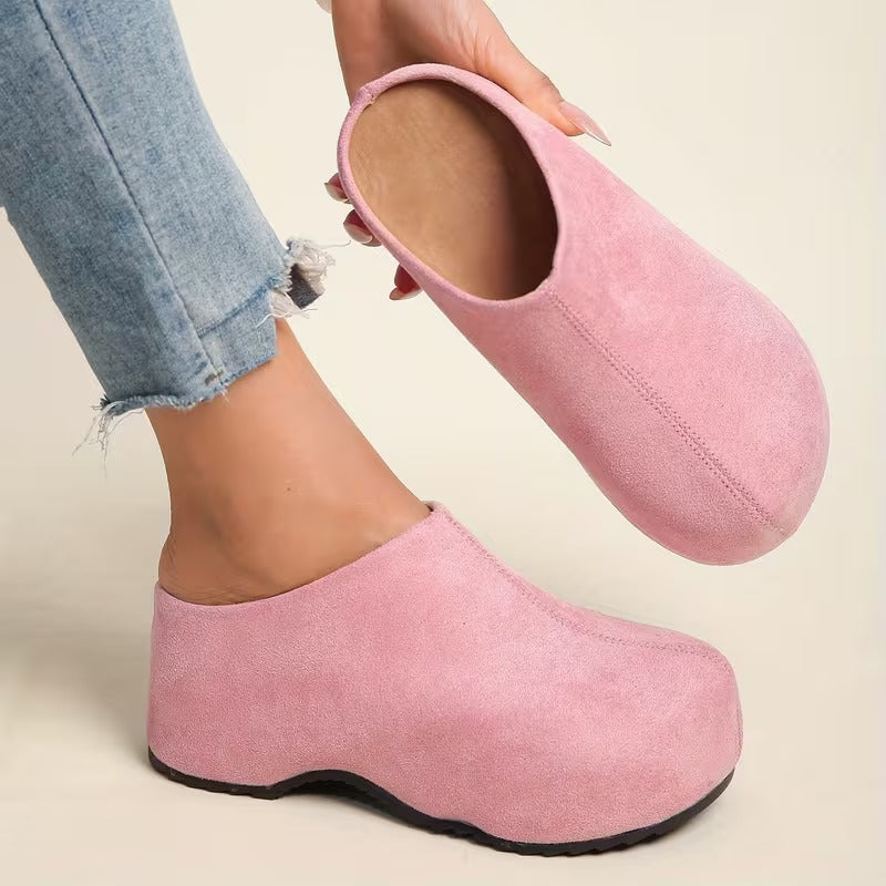 Veloura | Modern Comfort Slide Sandal Made of Soft Suede Leather
