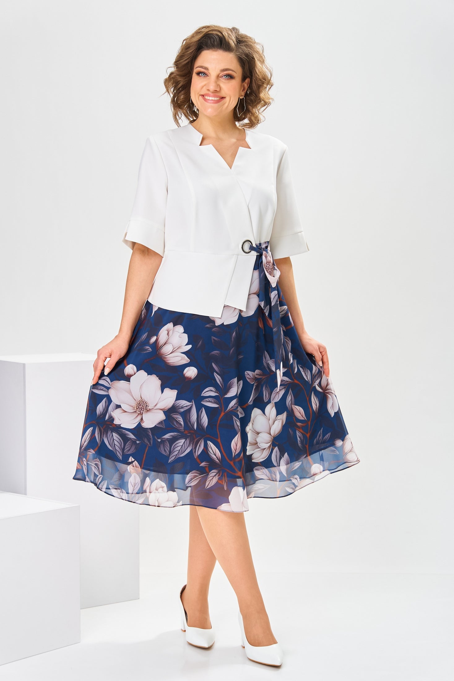Marjorie | High-Quality Dress with Cotton-Silk Blend