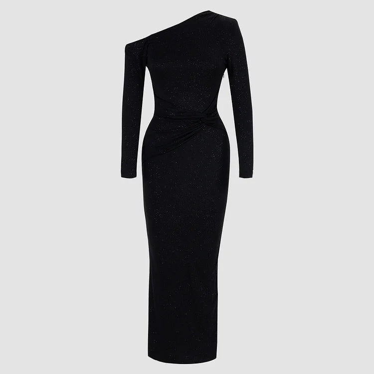 Evening Dress for Women | Fitted One-Shoulder with Shine