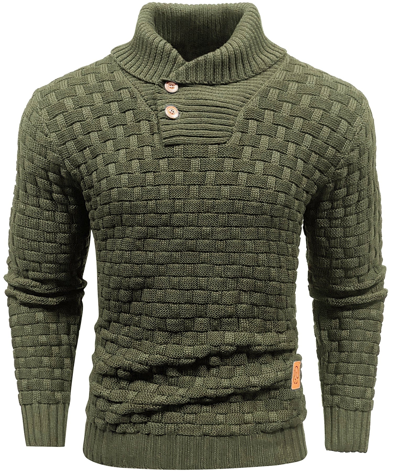 Men's Sweater | Thick Sweater with Collar and Buttons