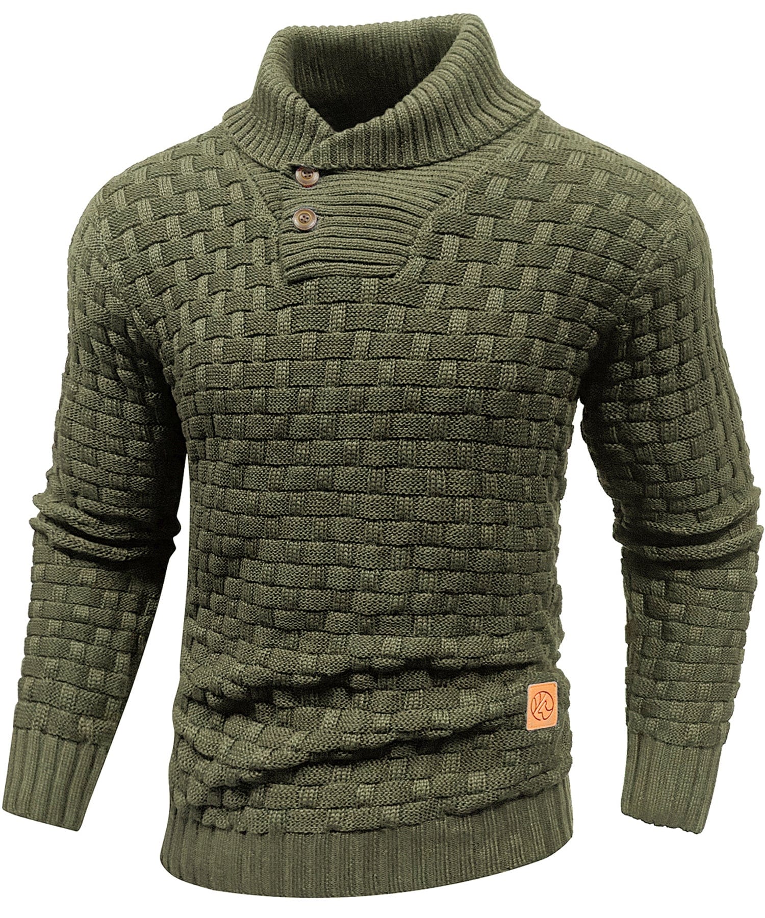 Men's Sweater | Thick Sweater with Collar and Buttons