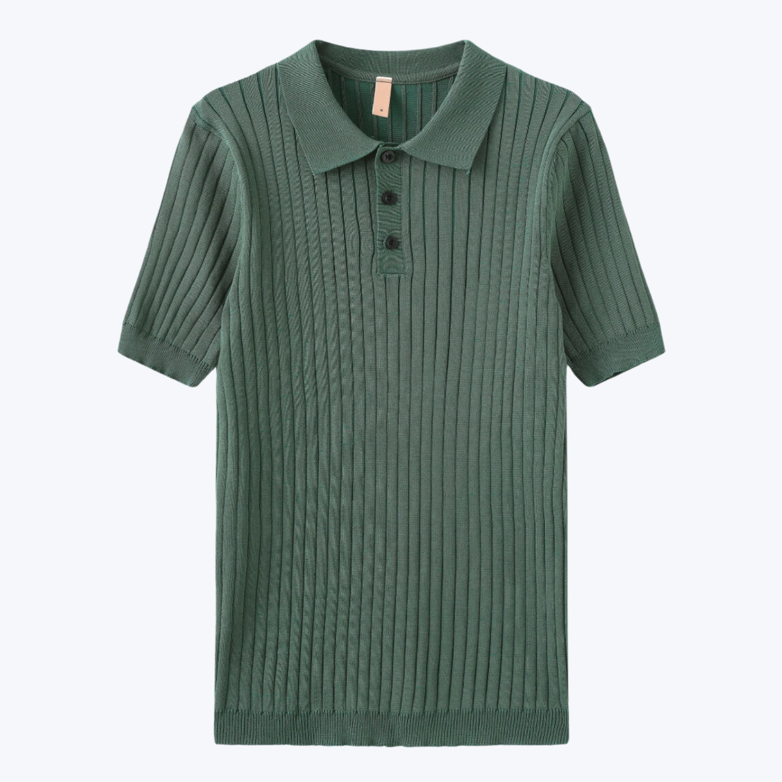 Men’s Ribbed Polo Set – Breathable & Stylish
