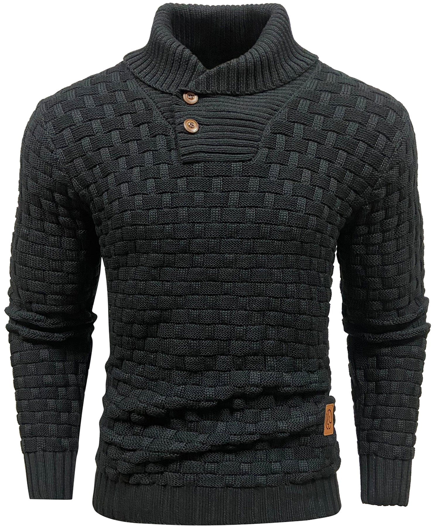 Men's Sweater | Thick Sweater with Collar and Buttons