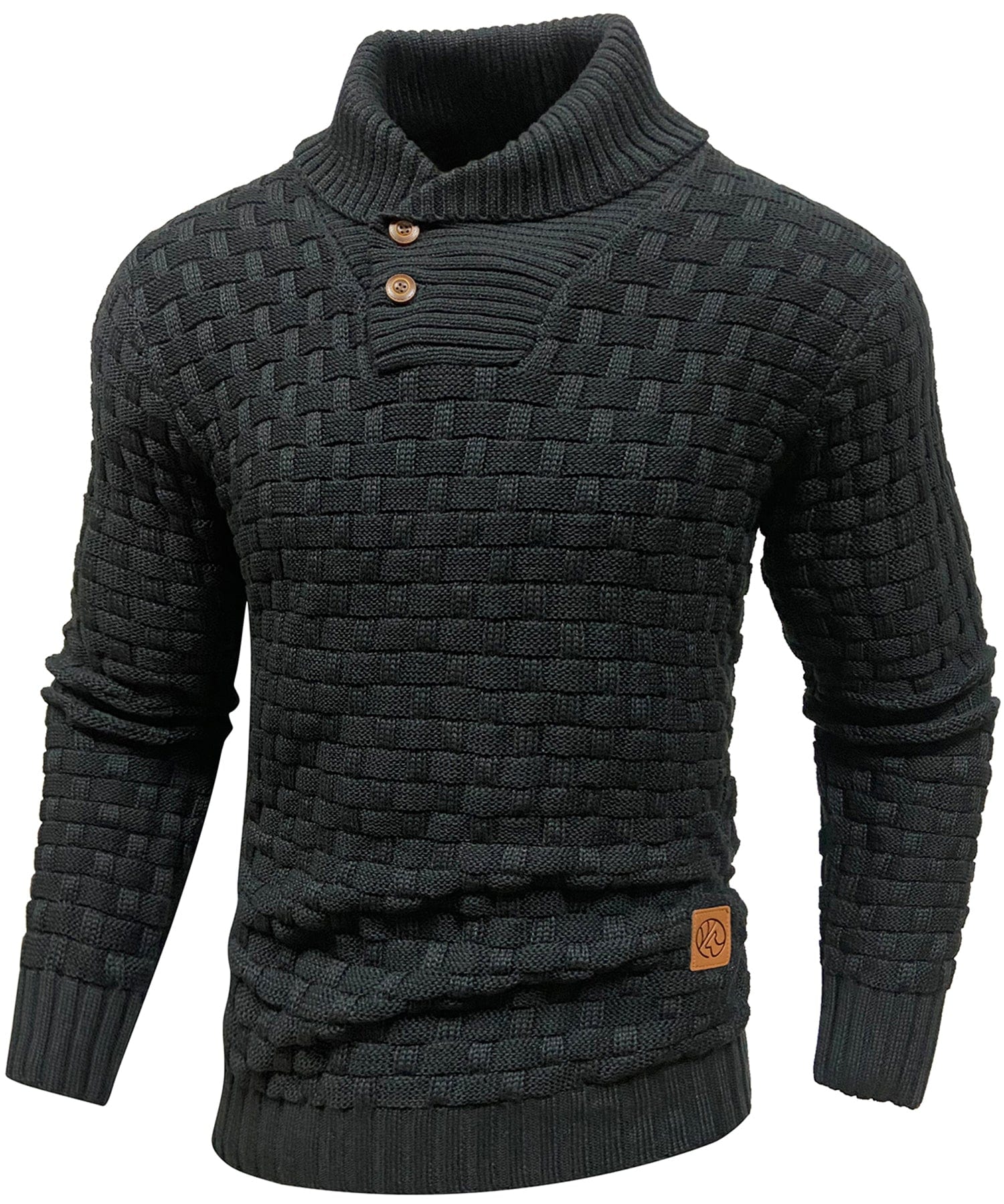 Men's Sweater | Thick Sweater with Collar and Buttons