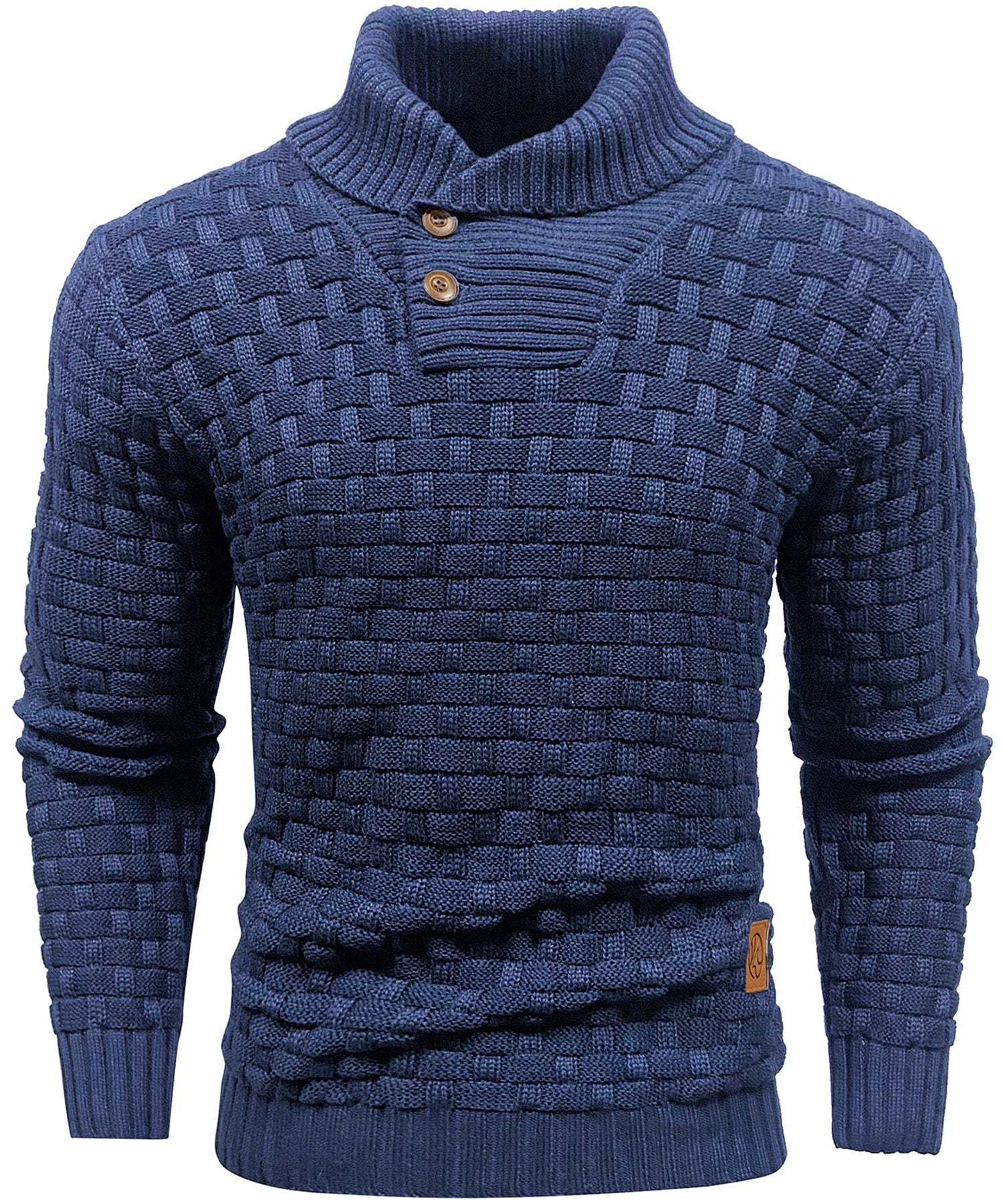 Men's Sweater | Thick Sweater with Collar and Buttons