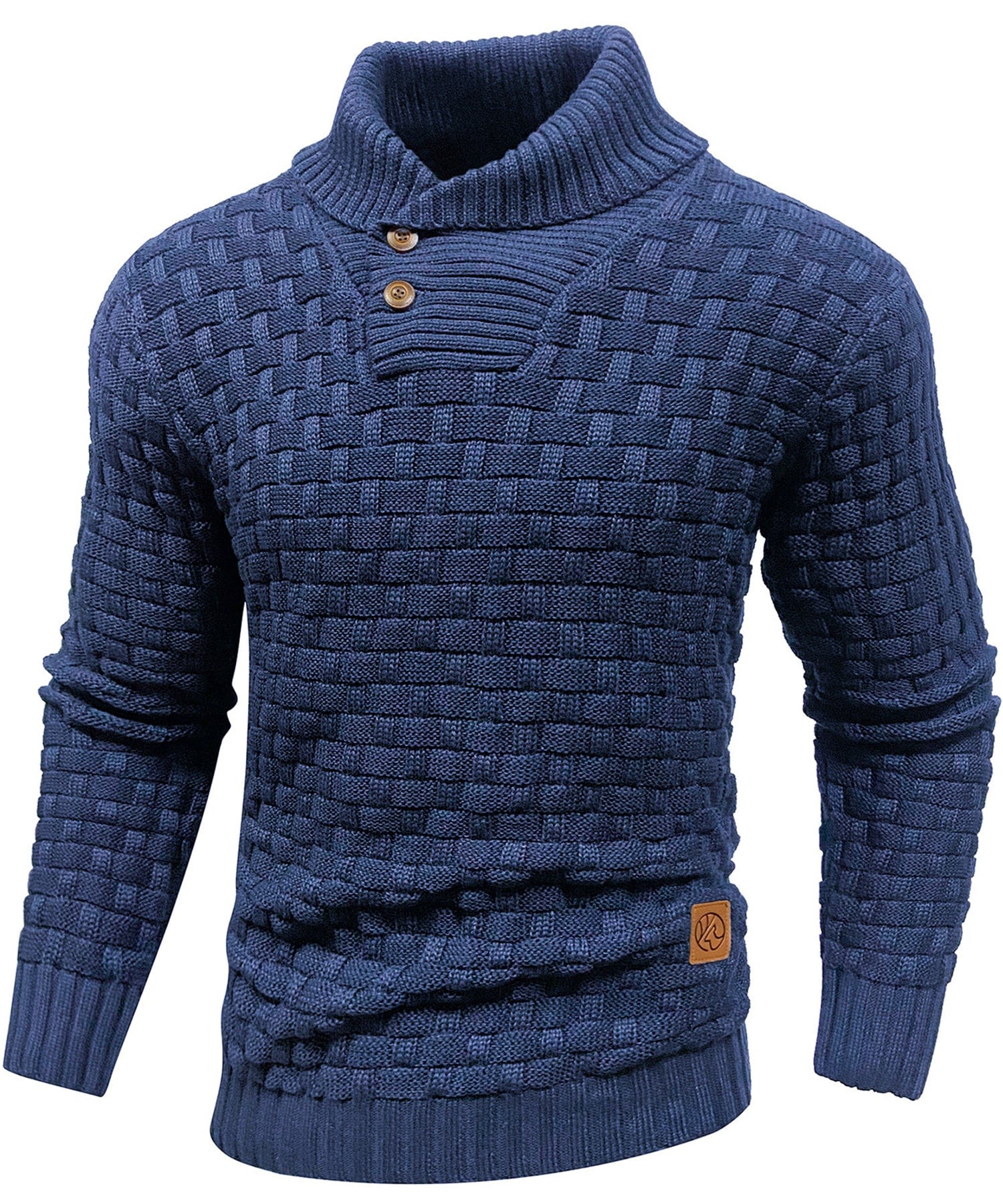 Men's Sweater | Thick Sweater with Collar and Buttons