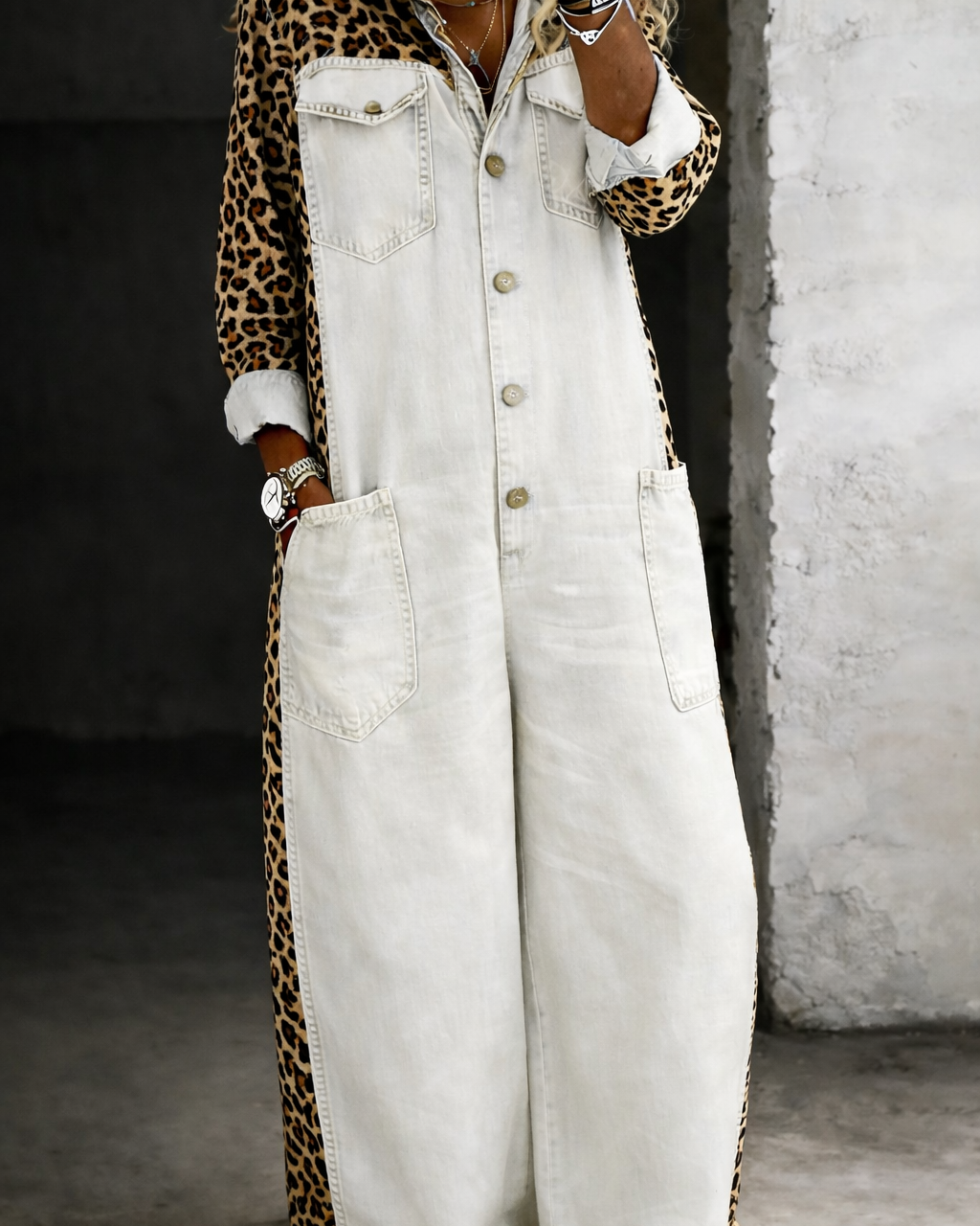 Amanda | One Piece Shirt Jumpsuit