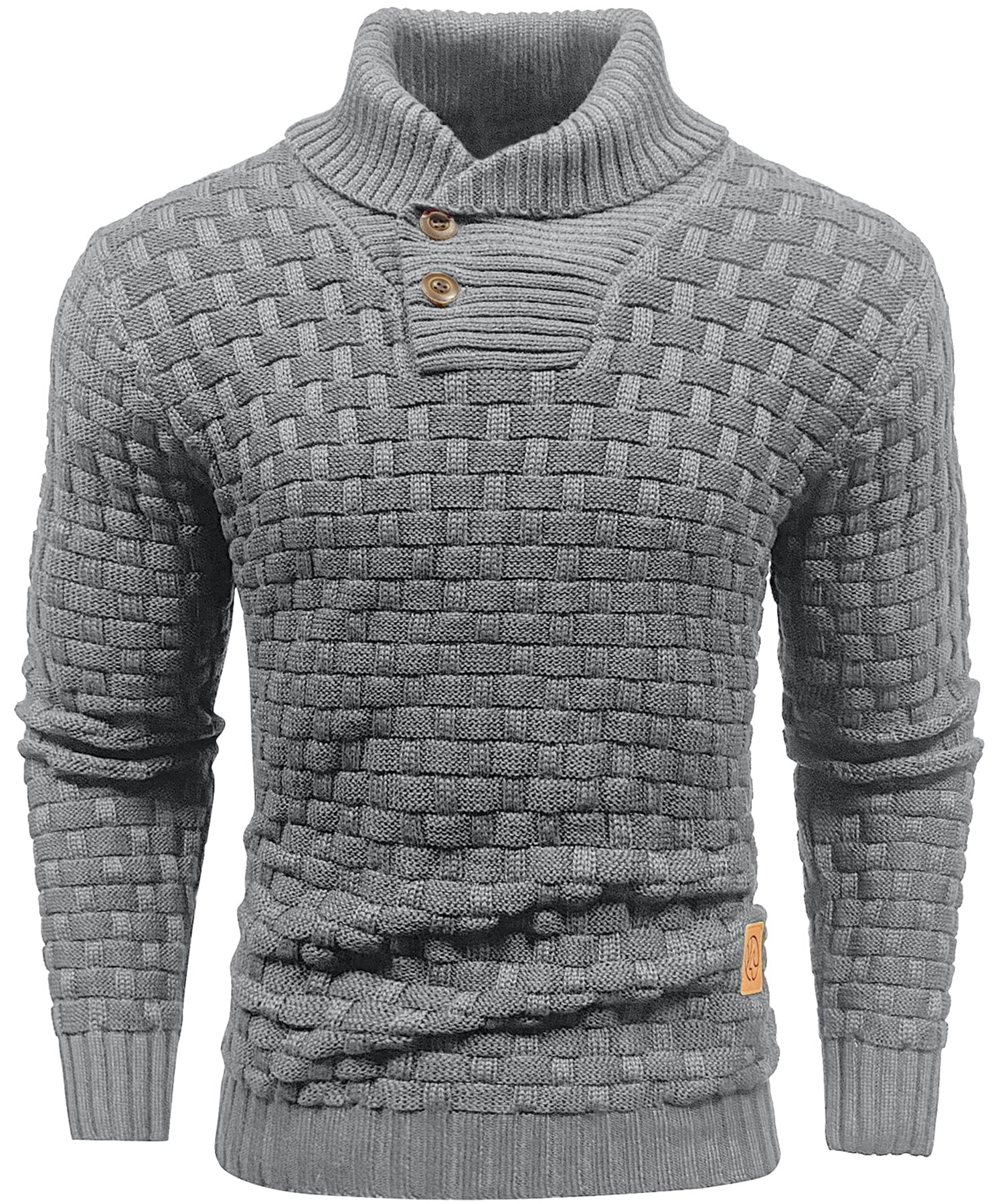 Men's Sweater | Thick Sweater with Collar and Buttons