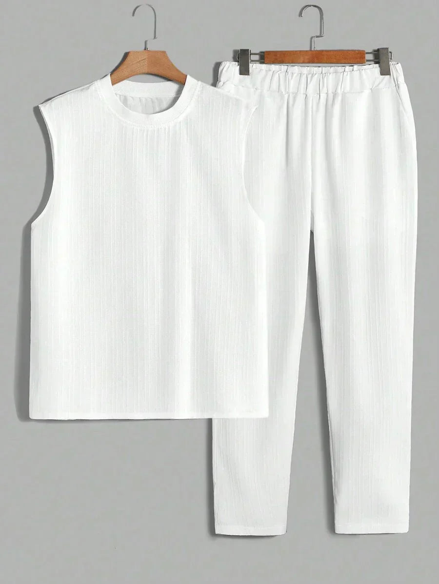 Men’s Sleeveless Summer Set – Lightweight & Breathable