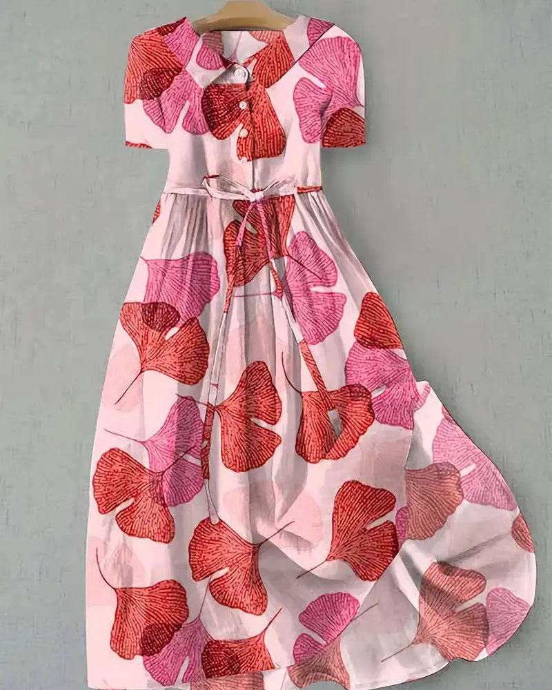 Camille | Powder Pink Floral Dress