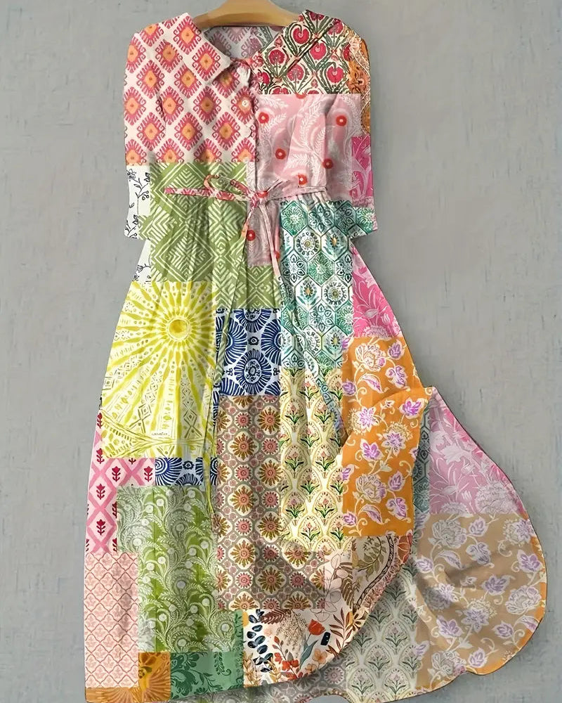 Juliette | Artistic Patchwork Dress