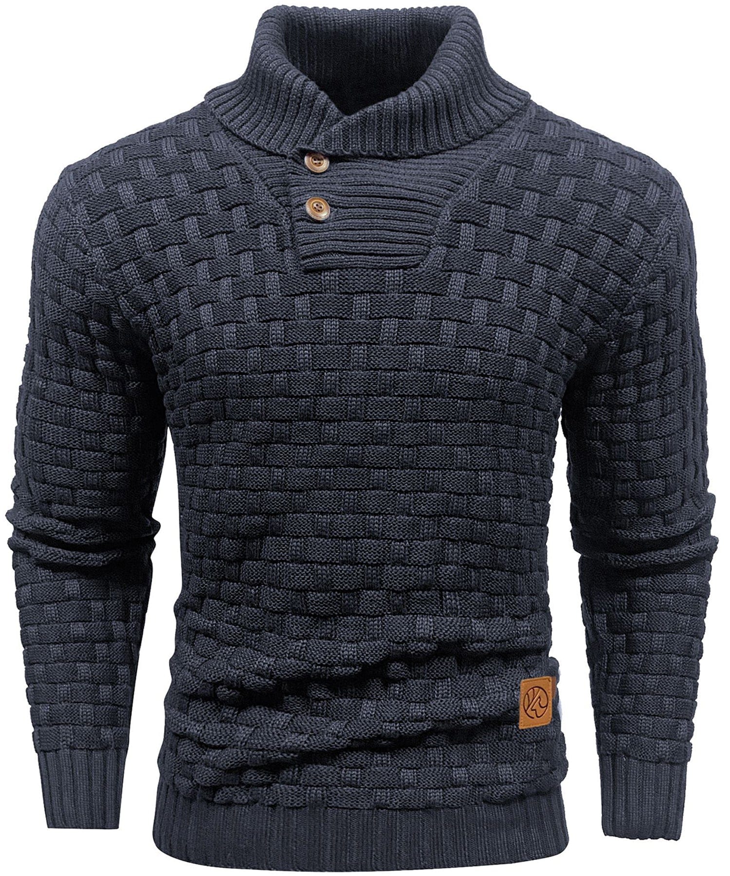 Men's Sweater | Thick Sweater with Collar and Buttons
