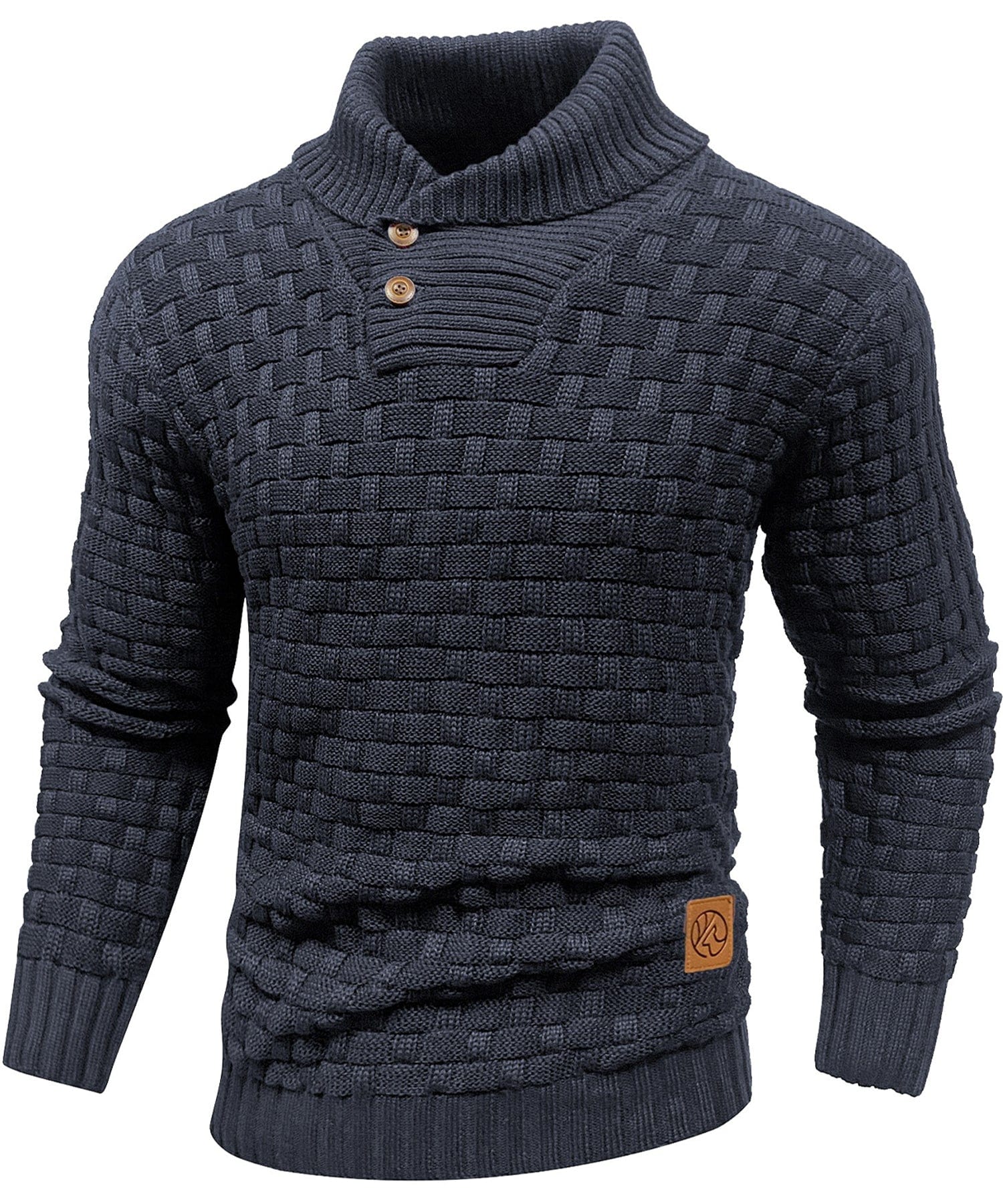 Men's Sweater | Thick Sweater with Collar and Buttons