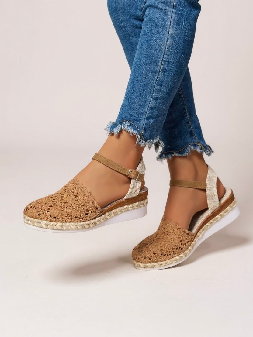 Blair | Women's Boho Wedge Espadrilles Ankle Strap Sandals