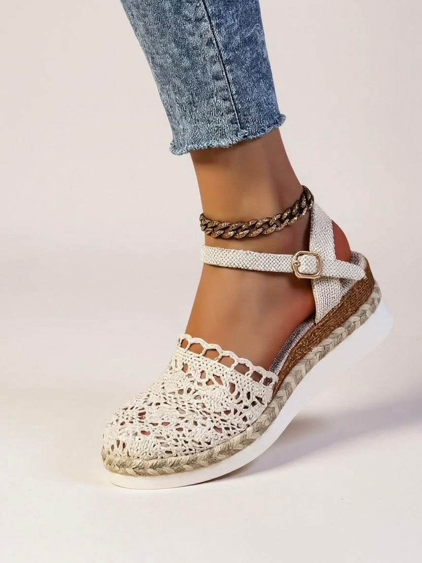 Blair | Women's Boho Wedge Espadrilles Ankle Strap Sandals