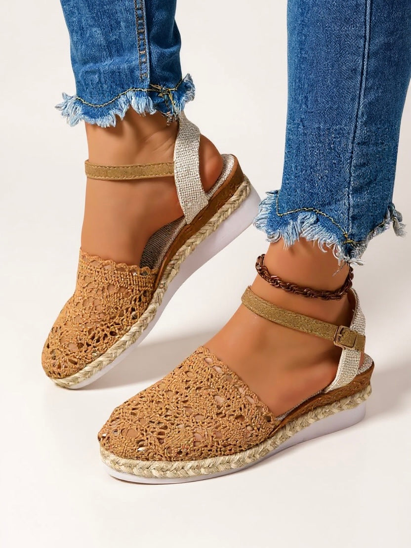 Blair | Women's Boho Wedge Espadrilles Ankle Strap Sandals