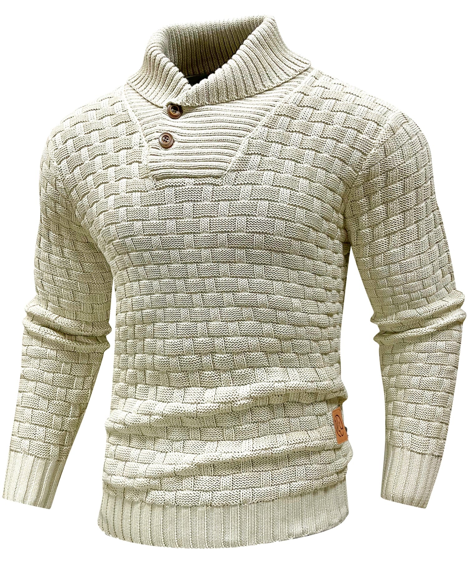 Men's Sweater | Thick Sweater with Collar and Buttons