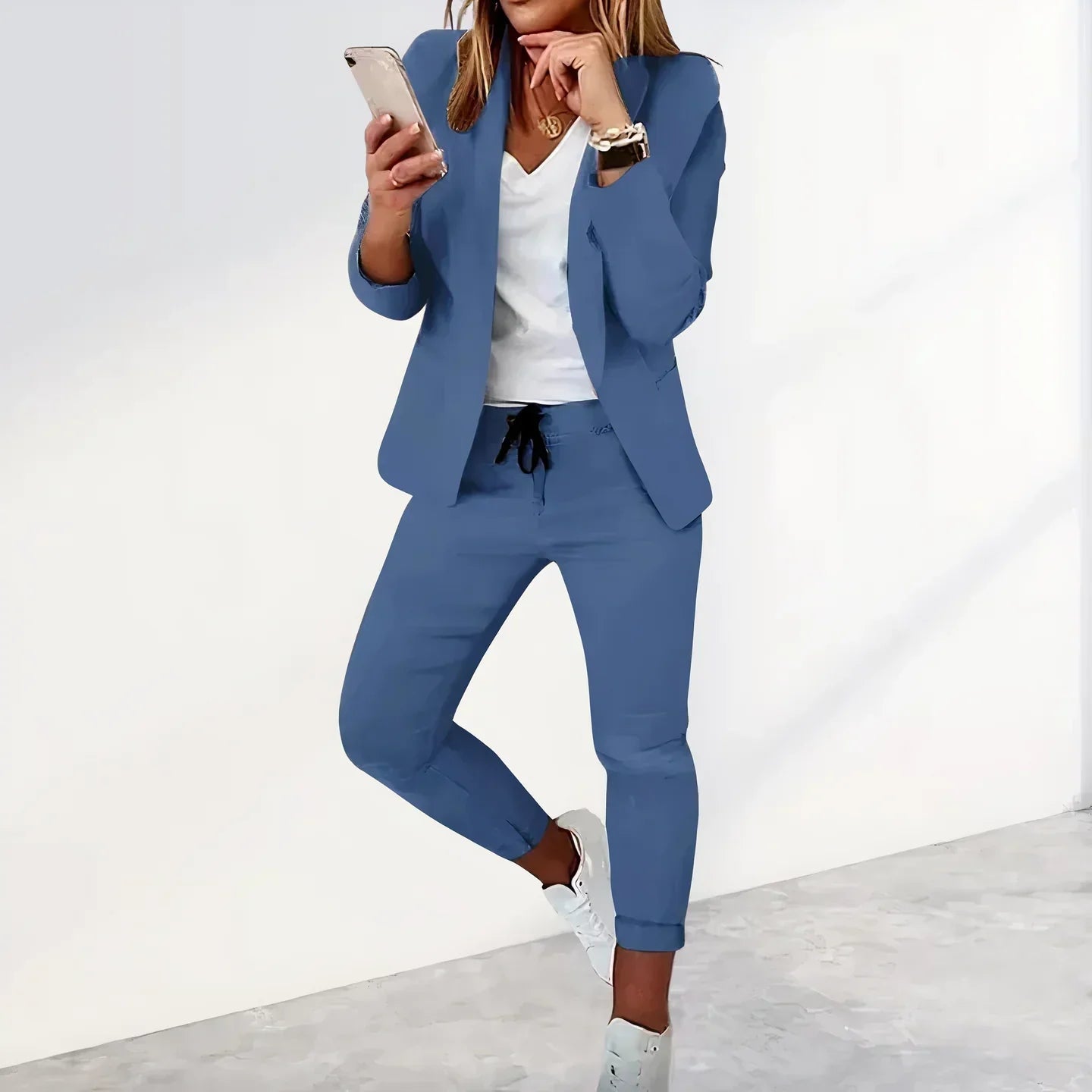 Women’s Casual Two-Piece Blazer & Pants Set