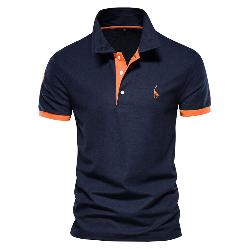 Men’s Classic Polo Shirt with Contrast Trim