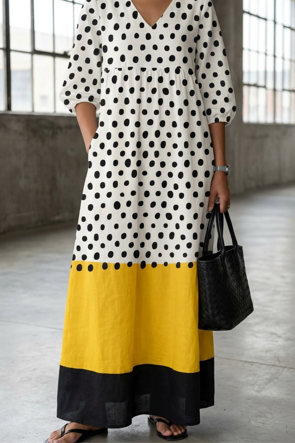 Elegant Printed Dress Anna