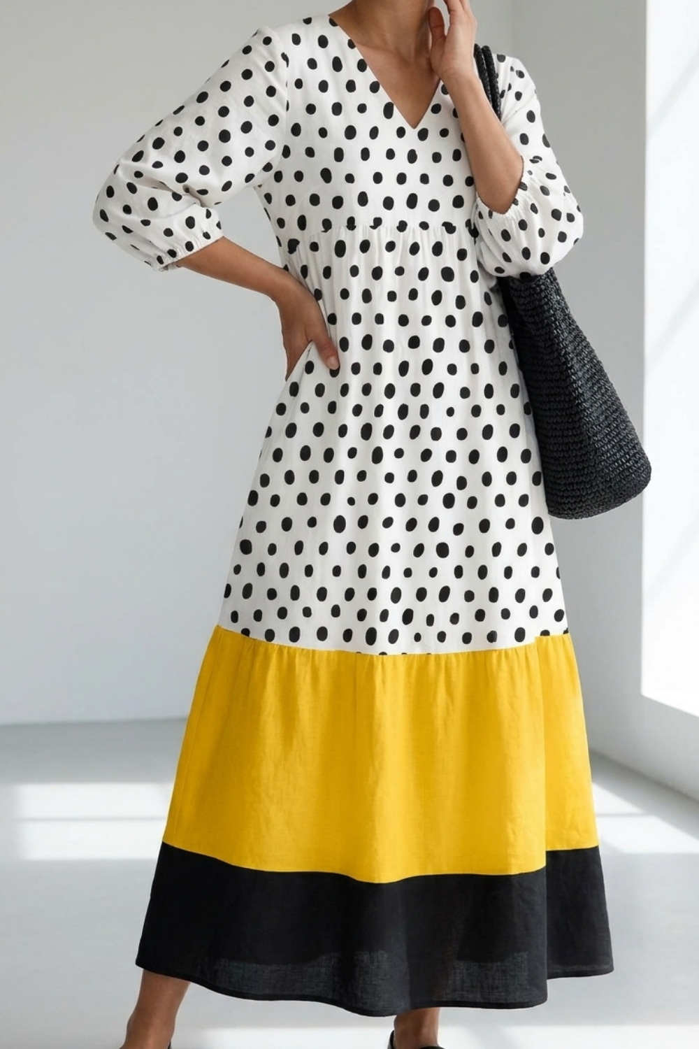 Elegant Printed Dress Anna