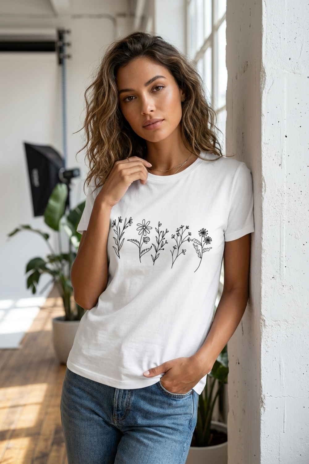 Casual Floral Print T-Shirt