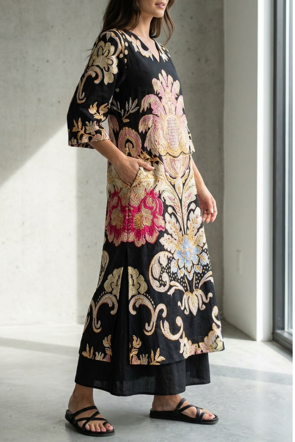 Elegant Print Dress Clara