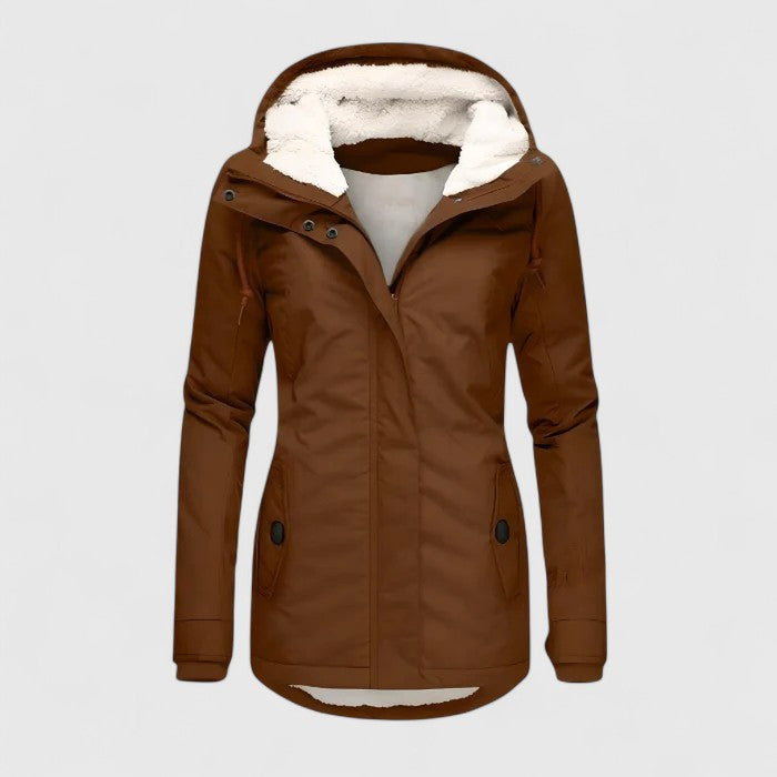 Women's Jacket with Hood and Insulated Interior