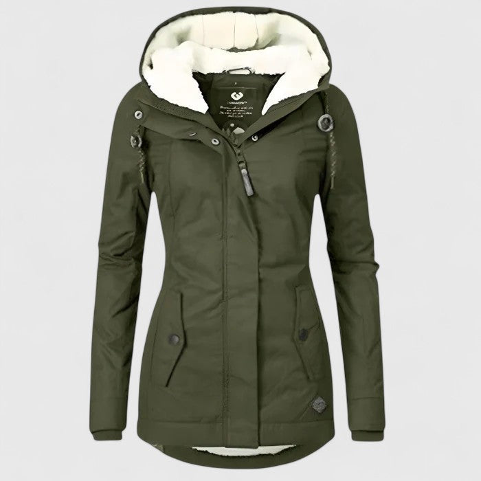 Women's Jacket with Hood and Insulated Interior