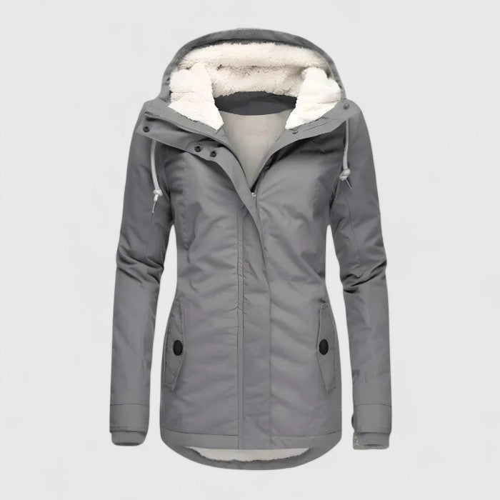 Women's Jacket with Hood and Insulated Interior