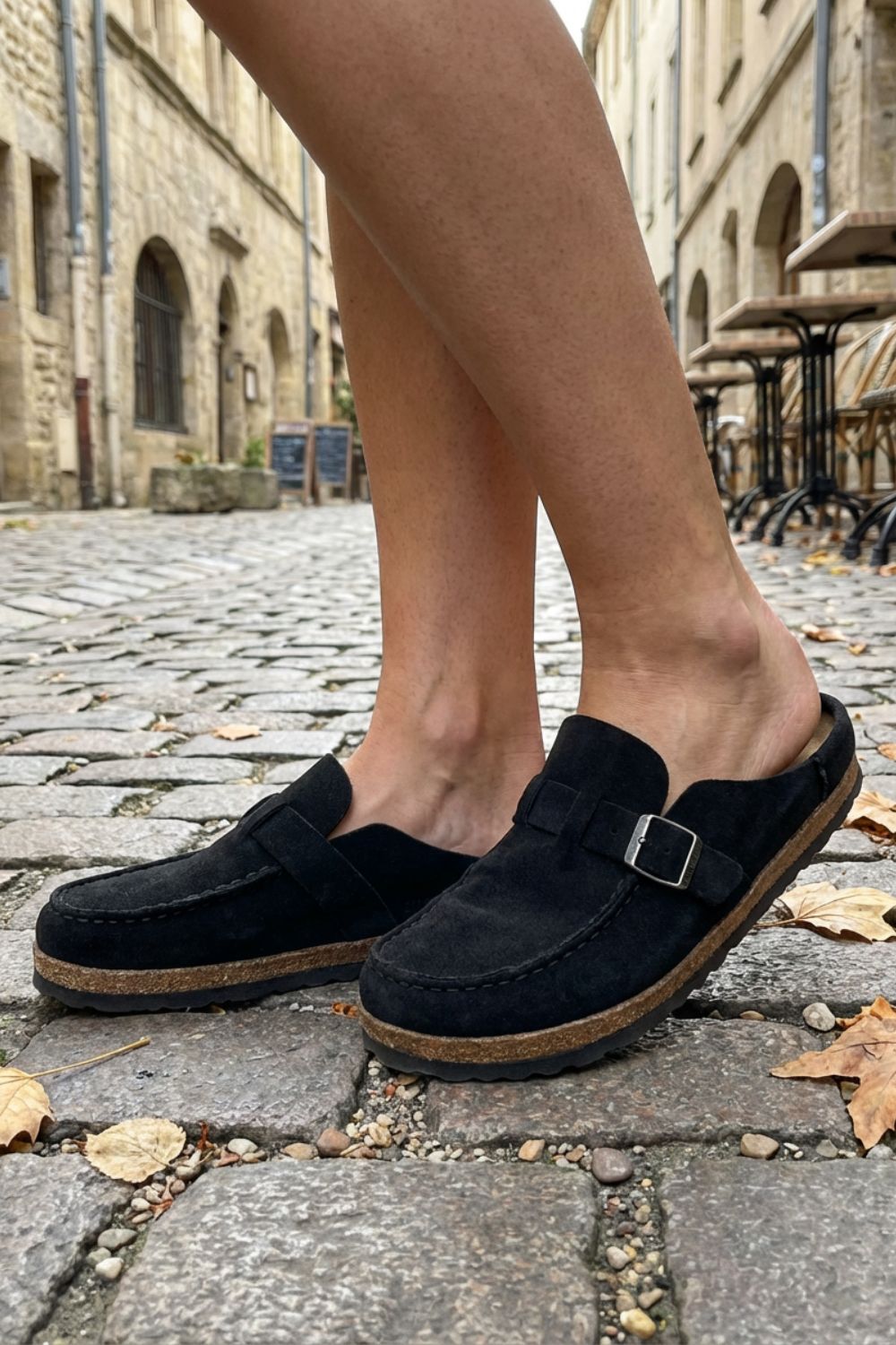 Ladies' Closed Clogs with Buckle