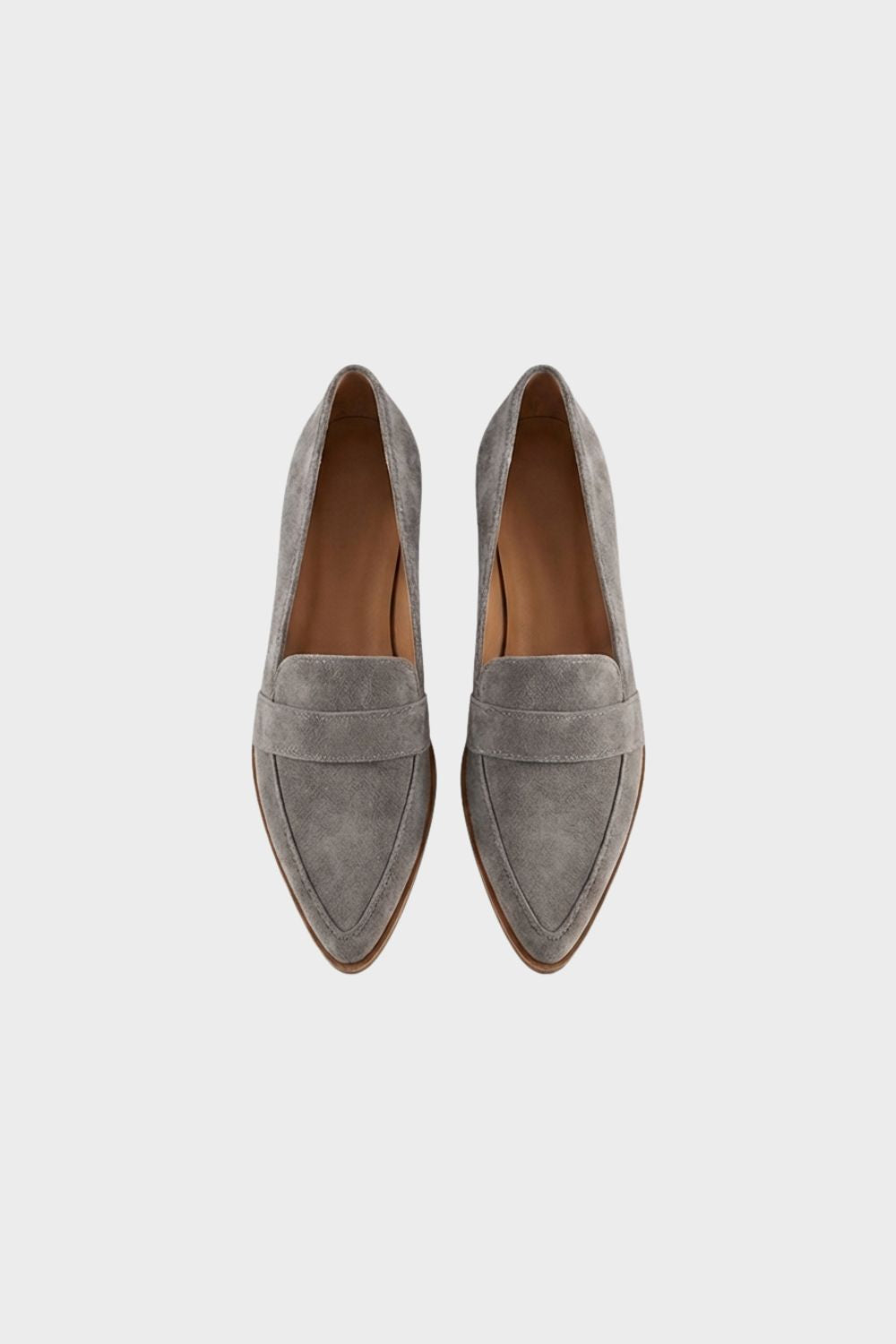 Penny Loafer Women’s Pointed Suede – Elegant Slippers with Heel