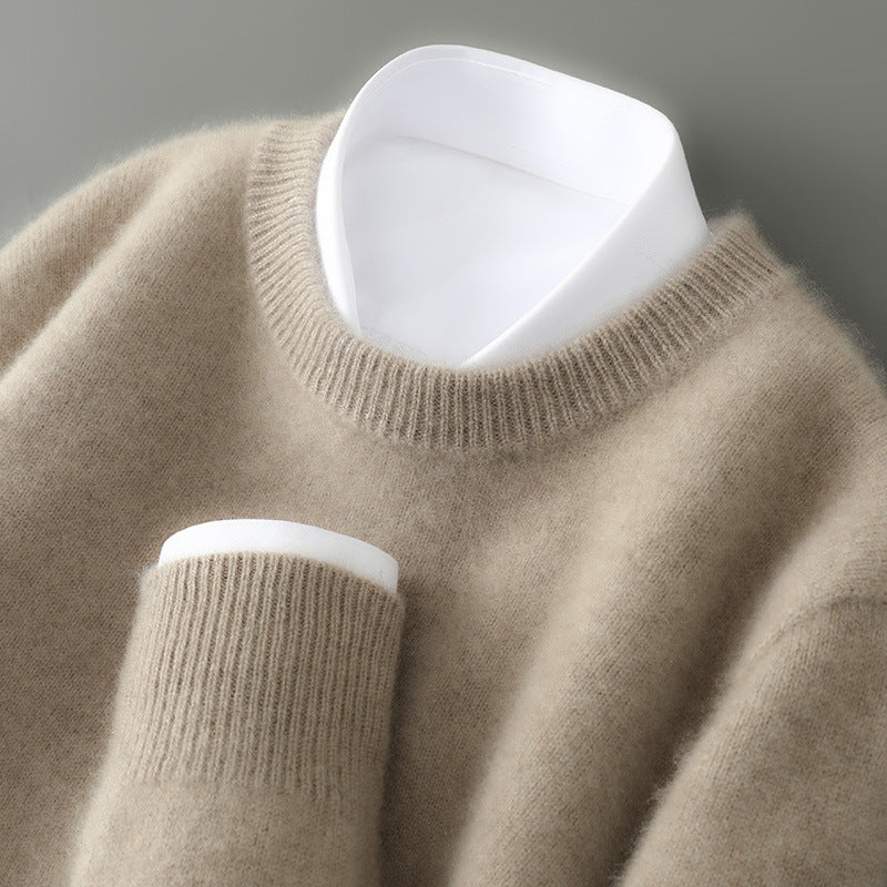 Classic Men's Sweater with Round Neck