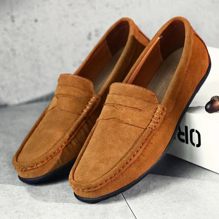 Men's Slip-On Suede Look – Slip-On, Comfort Sole & Spring & Summer