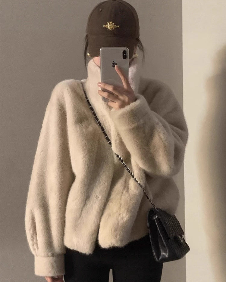 Women's Sweater | with a High Neck in a Loose Fit
