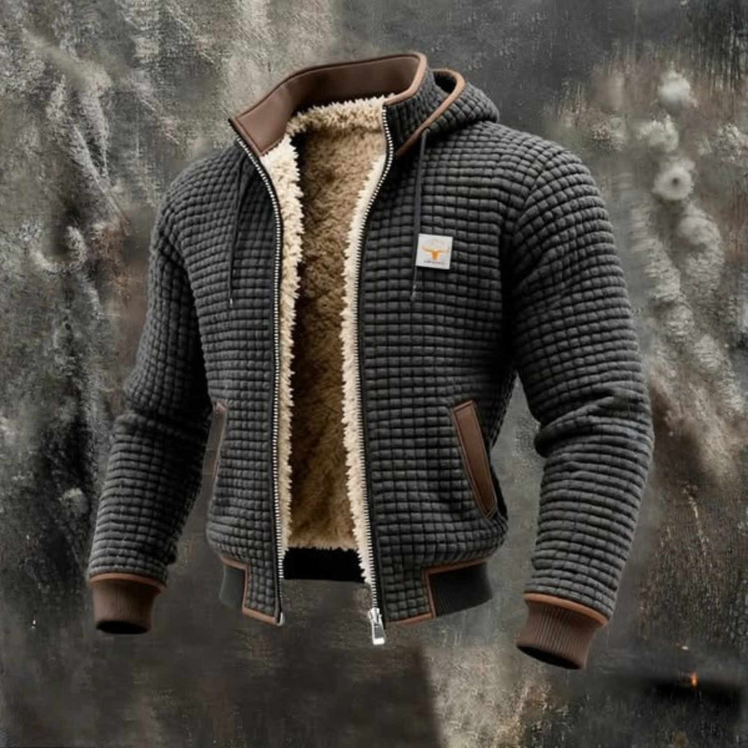 Men's Hoodie with Internal Insulation