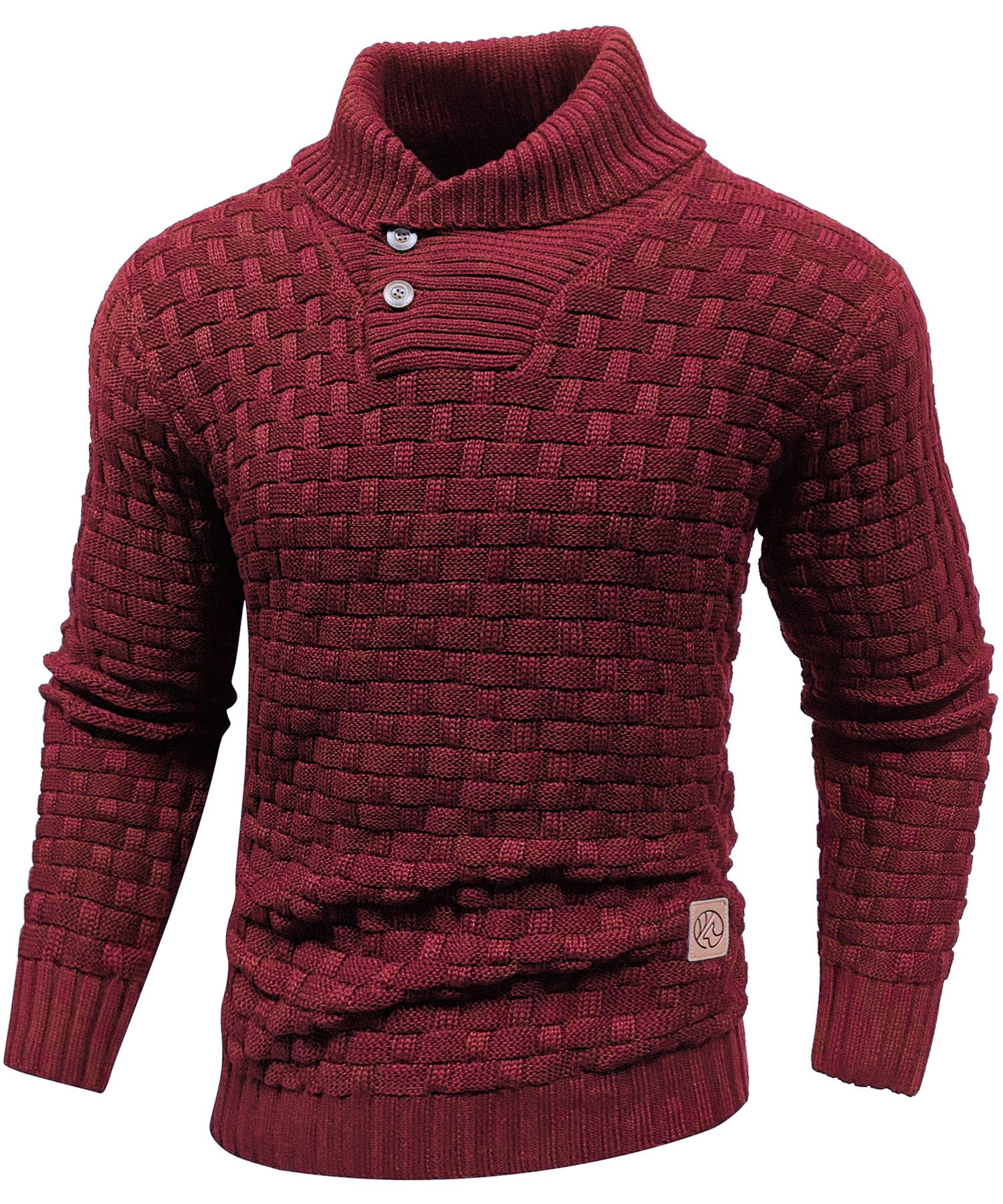 Men's Sweater | Thick Sweater with Collar and Buttons