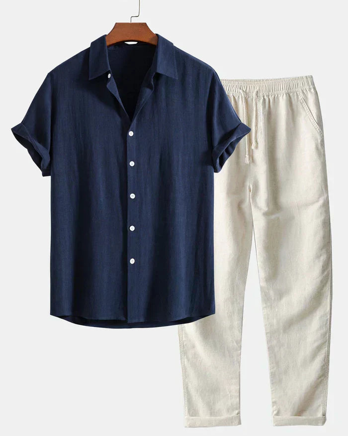 Men’s Summer Set – Loose Shirt, Breathable & Casual Fit