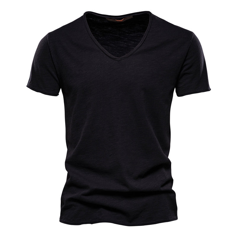Men’s Casual V-Neck Short Sleeve T-Shirt
