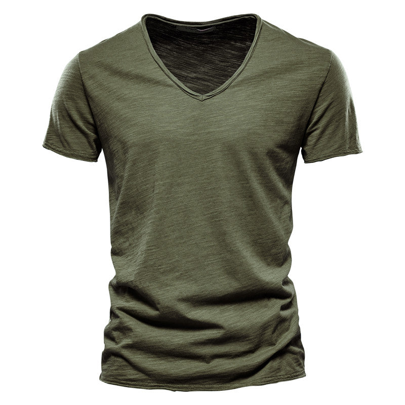 Men’s Casual V-Neck Short Sleeve T-Shirt