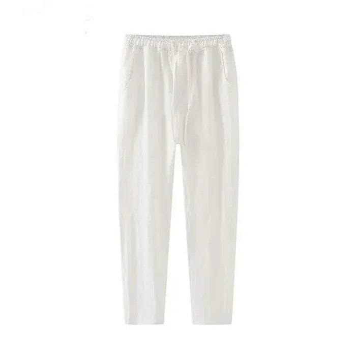 Men’s Set – Polo & Elastic Trousers, Breathable Stretch