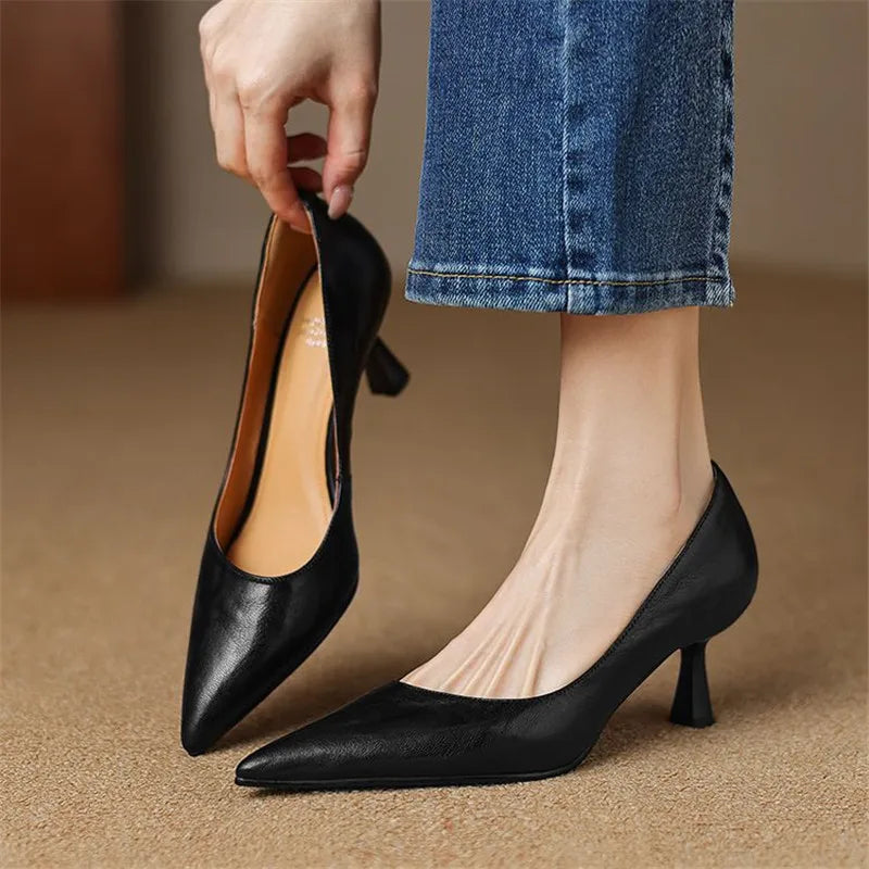 Avero Genuine Leather Heels