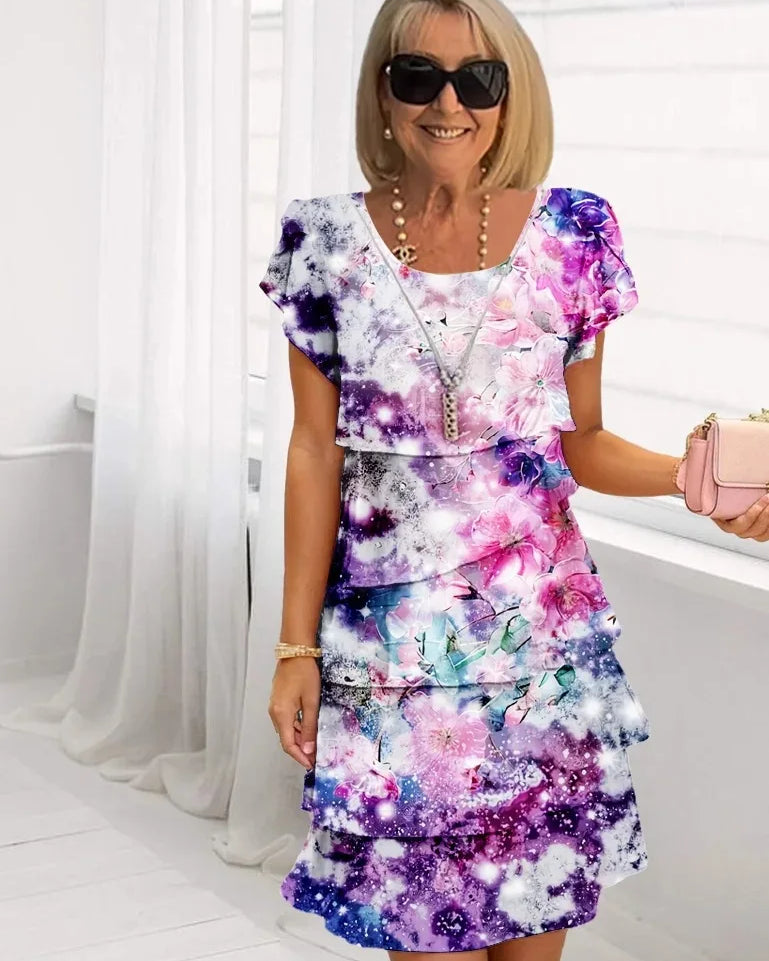 Vanessa | Elegant Comfort Ruffle Dress