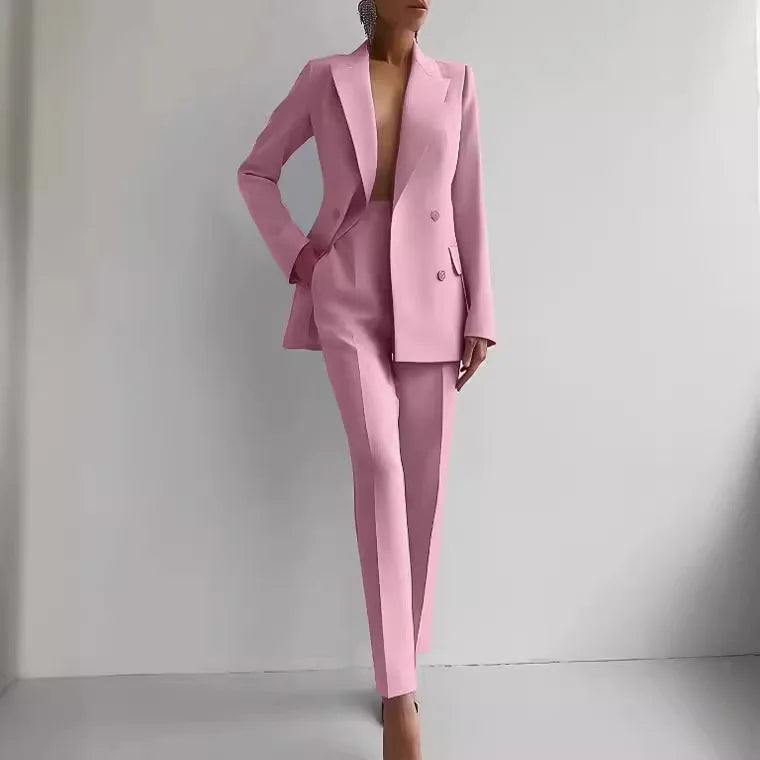 Women’s Elegant Two-Piece Blazer Suit Set