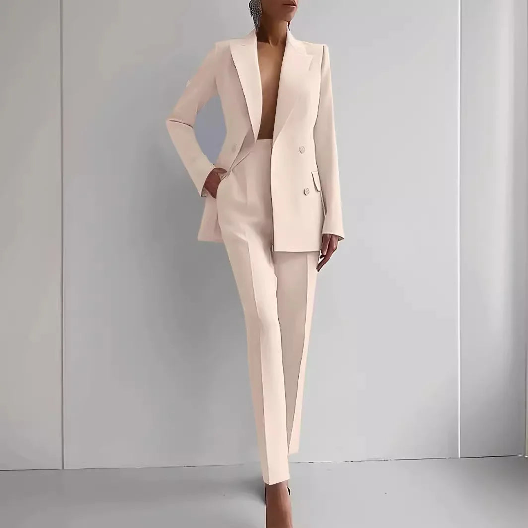 Women’s Elegant Two-Piece Blazer Suit Set
