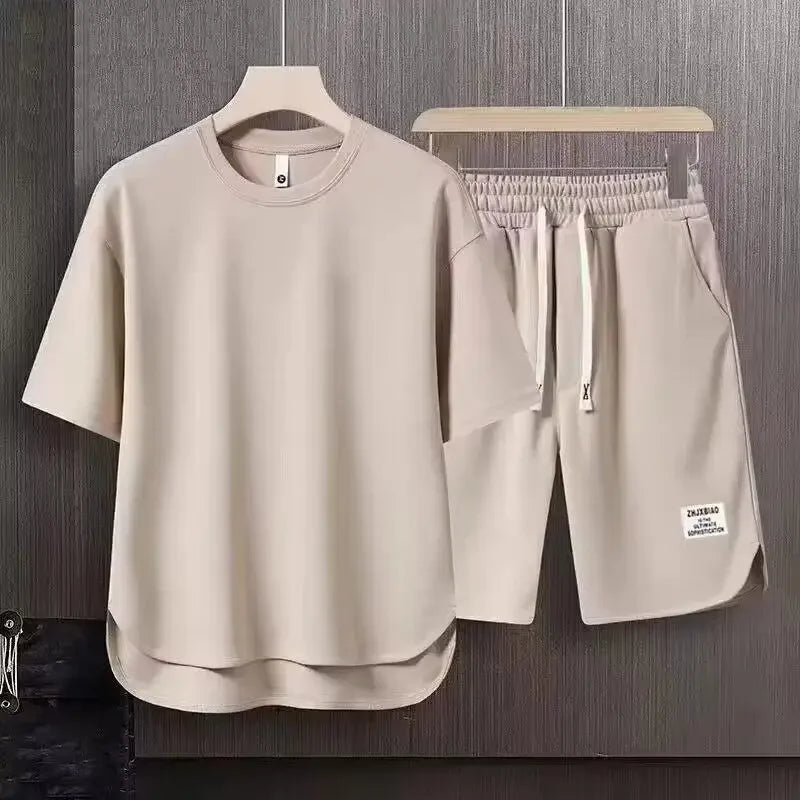 Men’s Casual Two-Piece T-Shirt & Shorts Set
